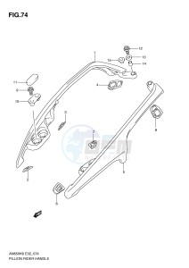 AN650 (E2) Burgman drawing PILLION RIDER HANDLE (AN650K6 K7 K8 K9 L0)