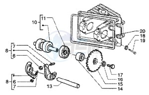 Liberty 50 4t drawing Lever - Camshaft