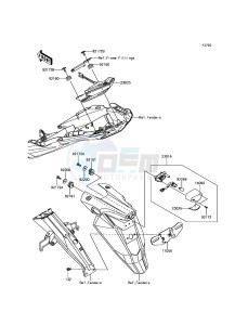 Z800 ABS ZR800BDS FR GB XX (EU ME A(FRICA) drawing Taillight(s)