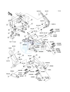 ER 650 C [ER-6N](9F) C9F drawing FOOTRESTS