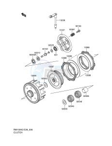 RM100 (E28) drawing CLUTCH