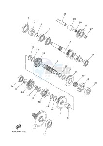 YFM700FWAD YFM7FGPB GRIZZLY 700 EPS (1HPD 1HPE) drawing TRANSMISSION