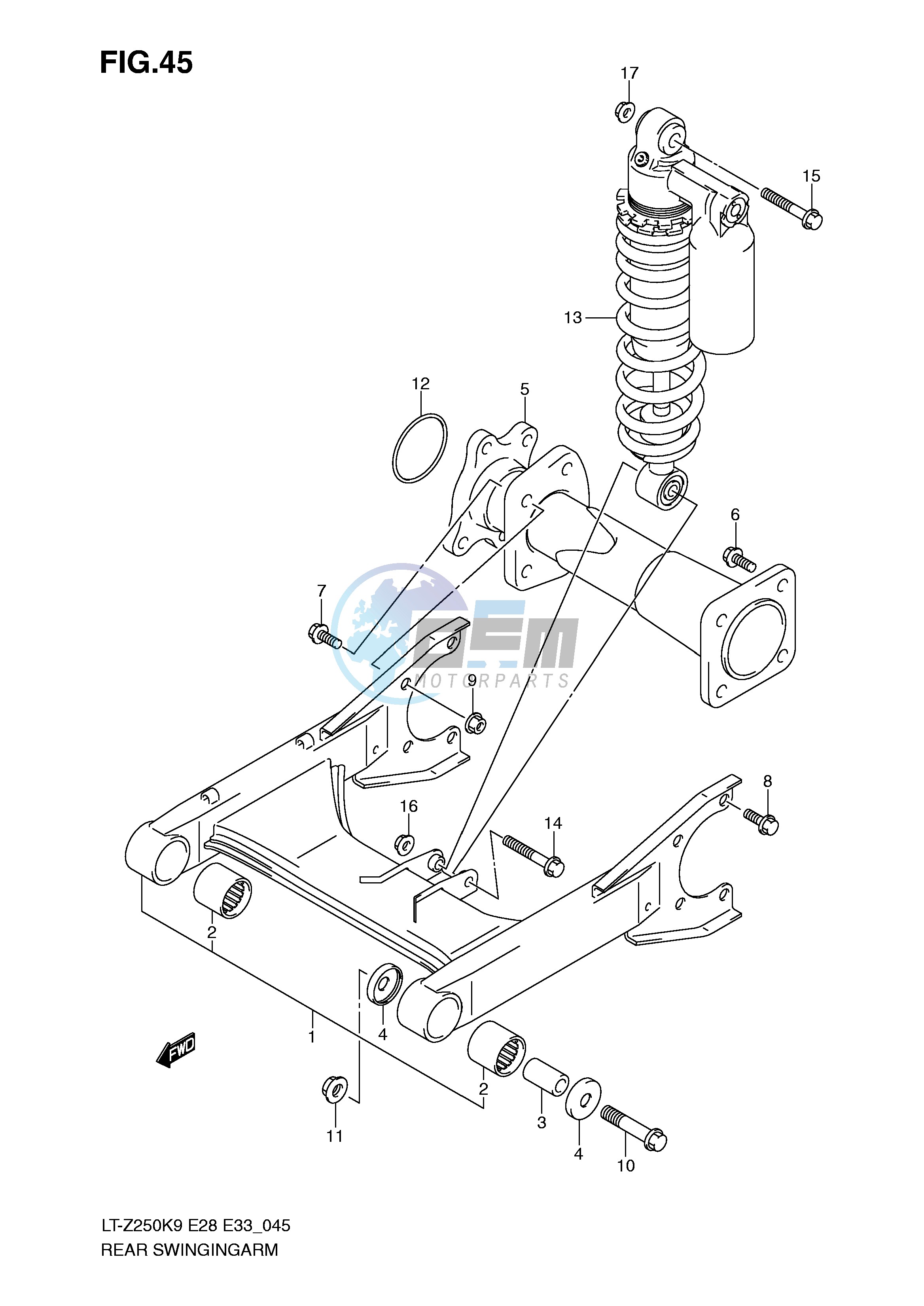 REAR SWINGINGARM