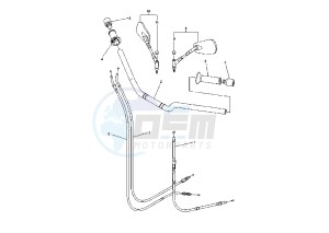 FZ 6-N 600 drawing STEERING HANDLE-CABLE