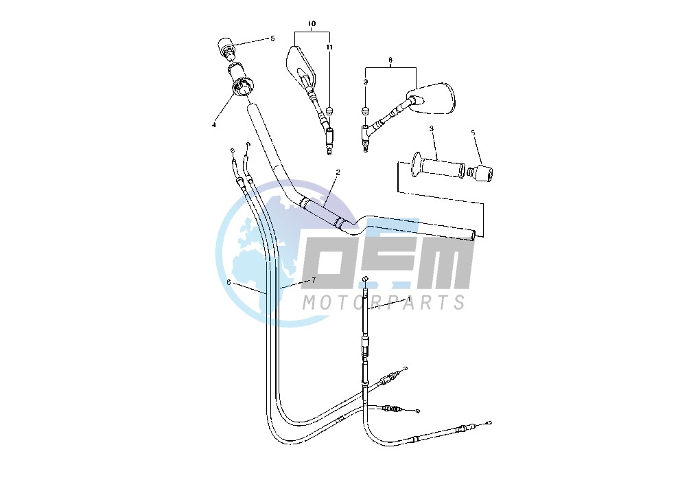 STEERING HANDLE-CABLE