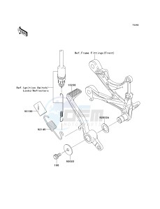 ZX 600 P [NINJA ZX-6R] (7F-8FA) P8FA drawing BRAKE PEDAL_TORQUE LINK