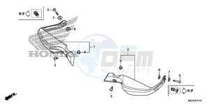 VFR1200X Europe Direct - (ED) drawing KNUCKLE GUARD