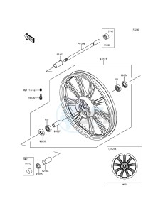 VULCAN 900 CUSTOM VN900CGF GB XX (EU ME A(FRICA) drawing Front Hub