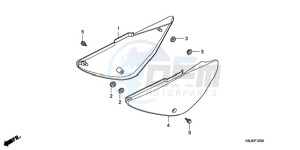 CRF100F9 Europe Direct - (ED / CMF) drawing SIDE COVER