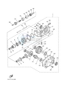 YFM550FWA YFM550DF GRIZZLY 550 (1NPF) drawing DRIVE SHAFT