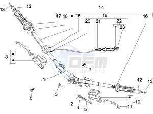 NRG 50 power DD drawing Handlebars - Master cilinder