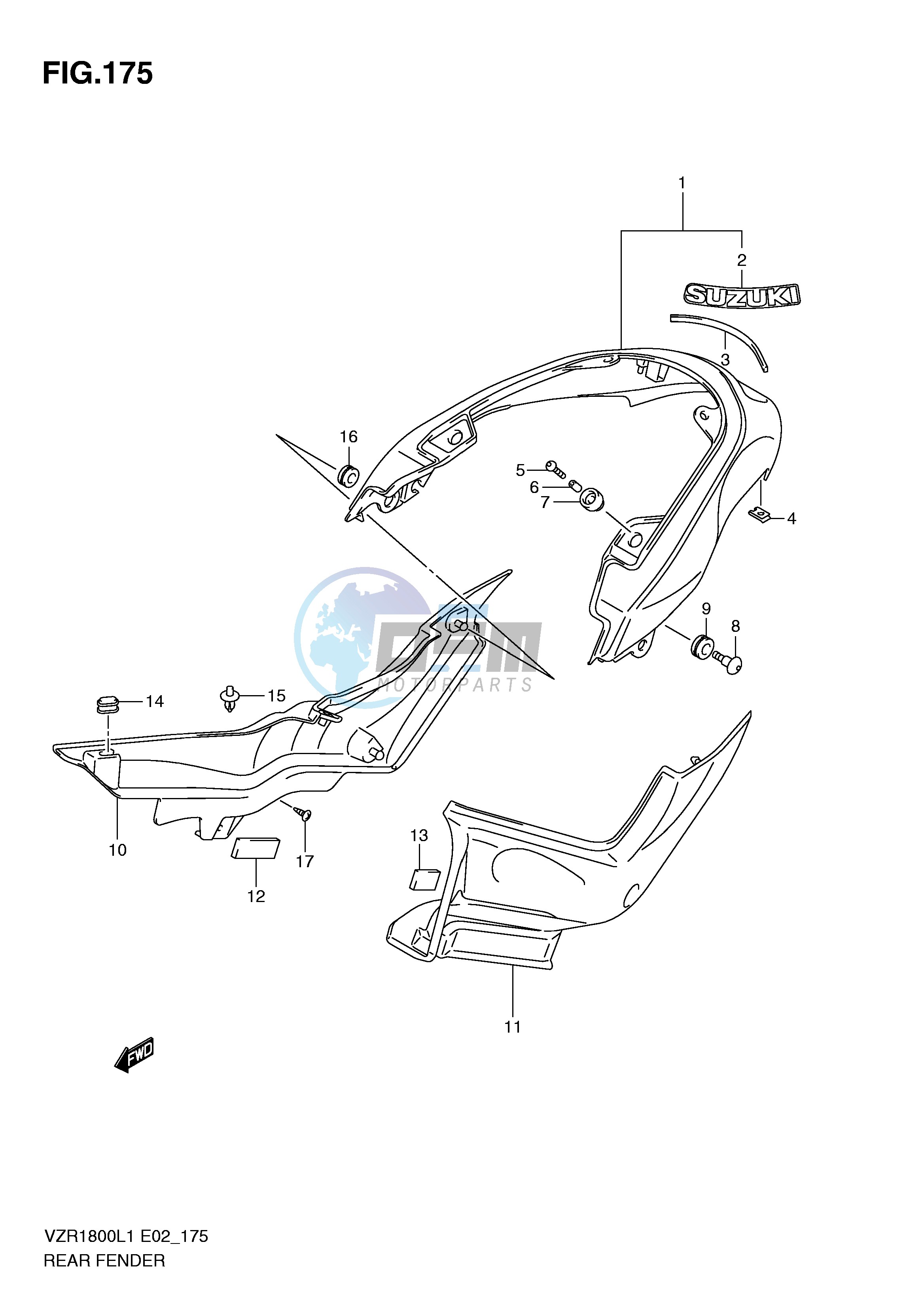 REAR FENDER (VZR1800L1 E51)