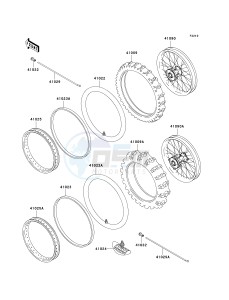 KX 65 A (A6) A6 drawing WHEELS_TIRES