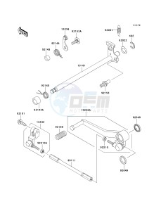 ZX 600 J [ZZR600] (J6F-J8F) J8F drawing GEAR CHANGE MECHANISM