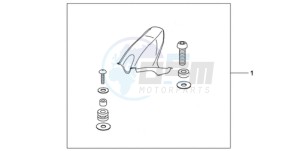 CBR1000RAA F / ABS CMF drawing CARBON FIBER HUGGER