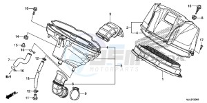 NC750XDE NC750XD Europe Direct - (ED) drawing AIR CLEANER