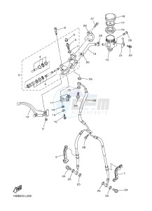 YZF-R1 998 R1 (1KB8 1KB9) drawing FRONT MASTER CYLINDER