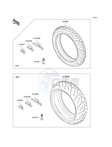 ZR 1000 B [Z1000 EUROPEAN] (B7F-B9F) B7F drawing TIRES