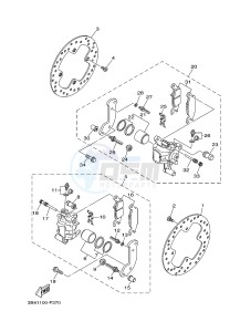 YFM700FWAD YFM700PSE GRIZZLY 700 EPS SPECIAL EDITION (2BGD 2BGE) drawing REAR BRAKE CALIPER