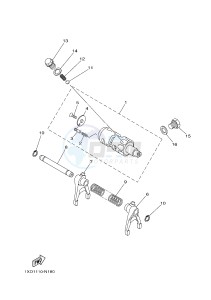 YXM700E YXM70VPXH VIKING EPS (B42F) drawing SHIFT CAM & FORK