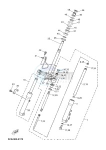 YN50FM NEO'S 4 (2CG6) drawing FRONT FORK