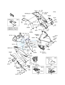 NINJA 250SL BX250AGFA XX (EU ME A(FRICA) drawing Cowling Lowers