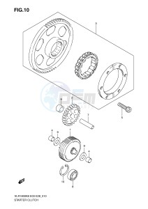 VLR1800 (E3-E28) drawing STARTER CLUTCH