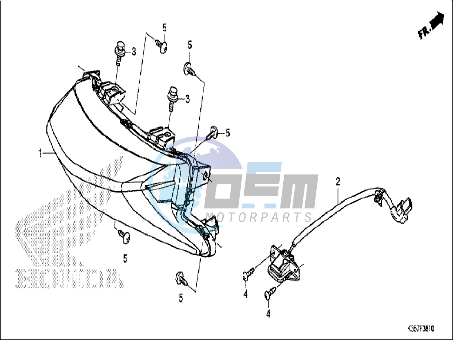 REAR COMBINATION LIGHT/LICENSE LIGHT