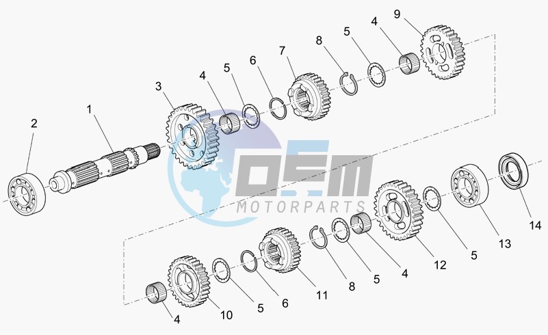 Driven shaft