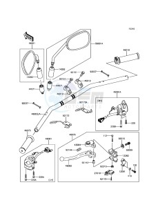 W800 EJ800AFF GB XX (EU ME A(FRICA) drawing Handlebar