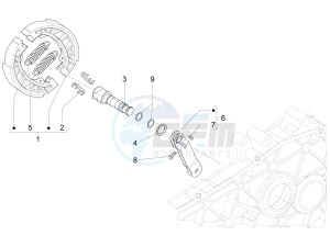 Liberty 50 4T MOC drawing Rear brake - Brake jaw