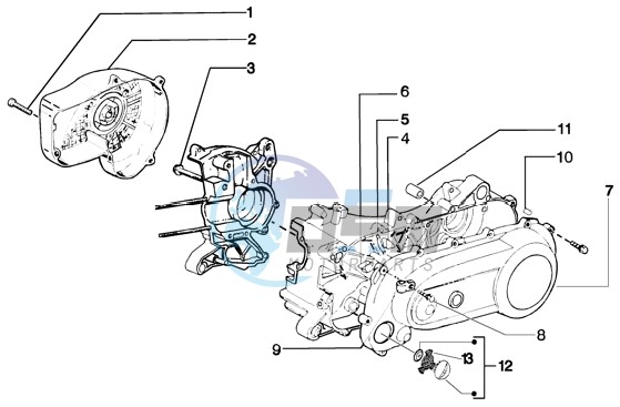 Clutch cover-scrool cover