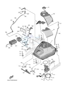 XP530D XP530D-A TMAX DX ABS (BC33) drawing FUEL TANK