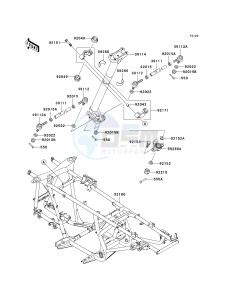 KVF 650 B [PRAIRIE 650 4X4 ADVANTAGE CLASSIC] (B1) [PRAIRIE 650 4X4 ADVANTAGE CLASSIC] drawing FRAME