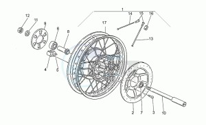 Nevada 750 drawing Rear wheel