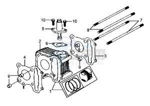 MIO - 50 cc drawing CYLINDER