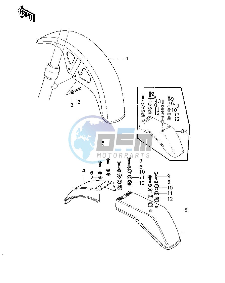 FENDERS -- 79-80 A3_A3A_A4- -