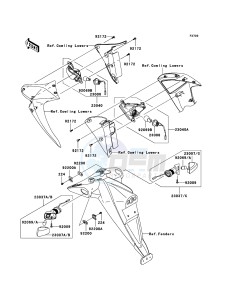 Z1000 ZR1000B7F FR GB XX (EU ME A(FRICA) drawing Turn Signals