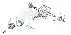 TRX90 drawing CRANKSHAFT/PISTON