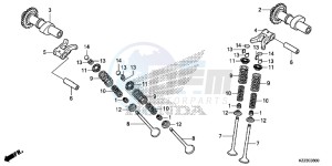 CRF250LE CRF250L Korea - (KO) drawing CAMSHAFT/VALVE