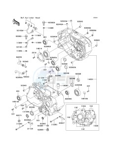 KSF 250 A [MOJAVE 250] (A15-A18) [MOJAVE 250] drawing CRANKCASE