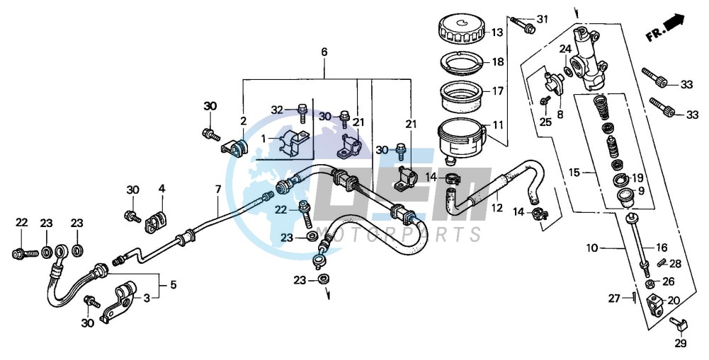 REAR BRAKE MASTER CYLINDER (ST1100)