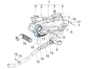 Zip & Zip 50 Fly 100 drawing Crankcase cover - Crankcase cooling