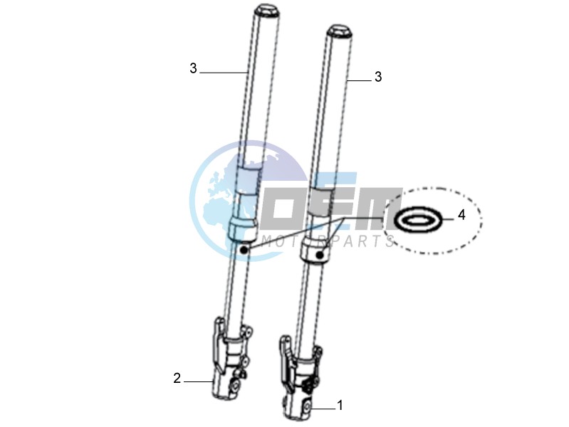 Front shock absorber