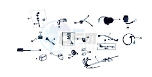 QUAD LANDER 300 drawing WIRING HARNASS