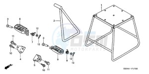 CRF250R9 Australia - (U) drawing STAND/STEP