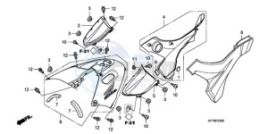 TRX420FAA Australia - (U) drawing SIDE COVER/TANK COVER