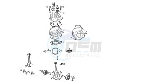 SENDA R X-RACE - 50 CC VTHSR1A1A drawing CRANKSHAFT - CYLINDER