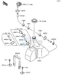 JL 650 A [SC] (A1-A5) [SC] drawing OIL TANK