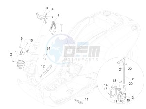 Sprint 50 4T 4V (NAFTA) drawing Voltage Regulators - Electronic Control Units (ecu) - H.T. Coil